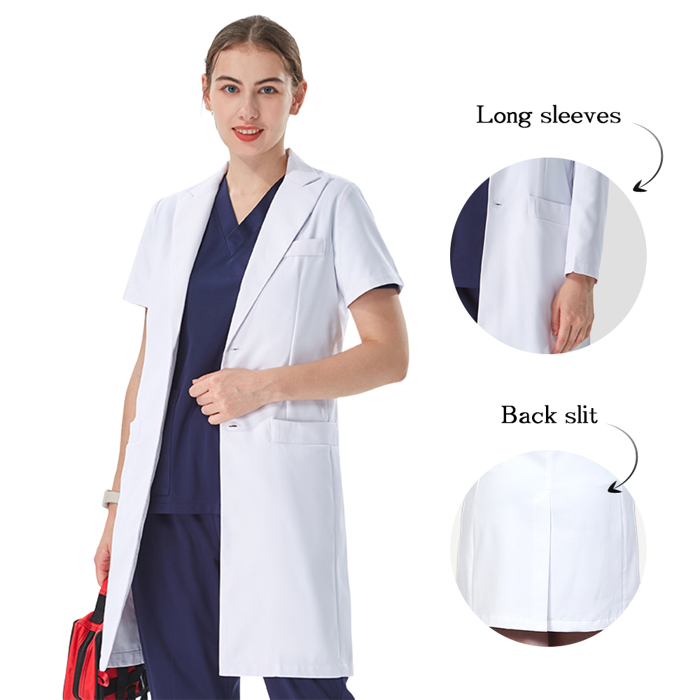 Medical Lab Hospital - Blouse médicale blanche élégante à col